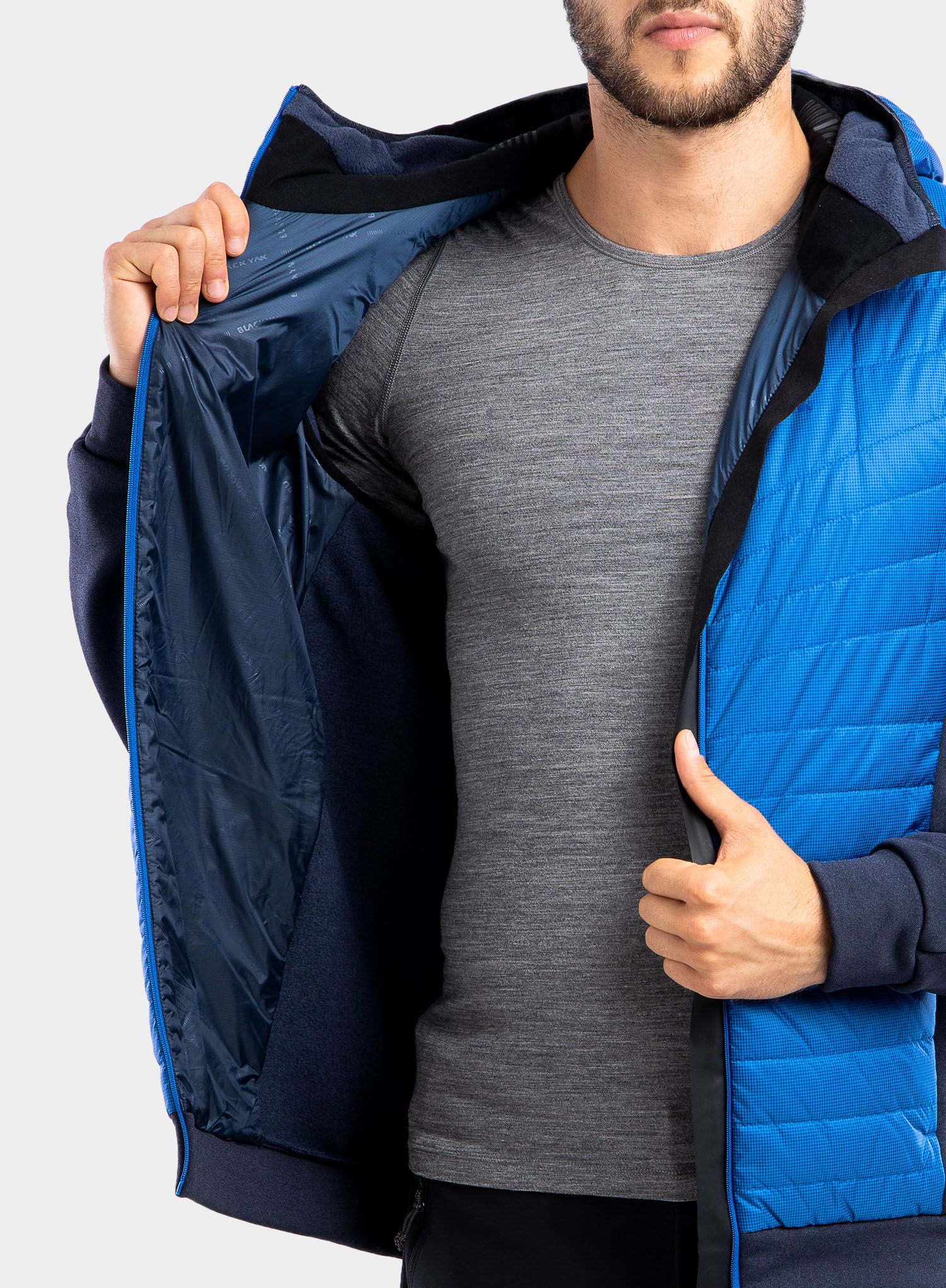 Хибридно яке BlackYak Burlina Hoody - snorkel blue