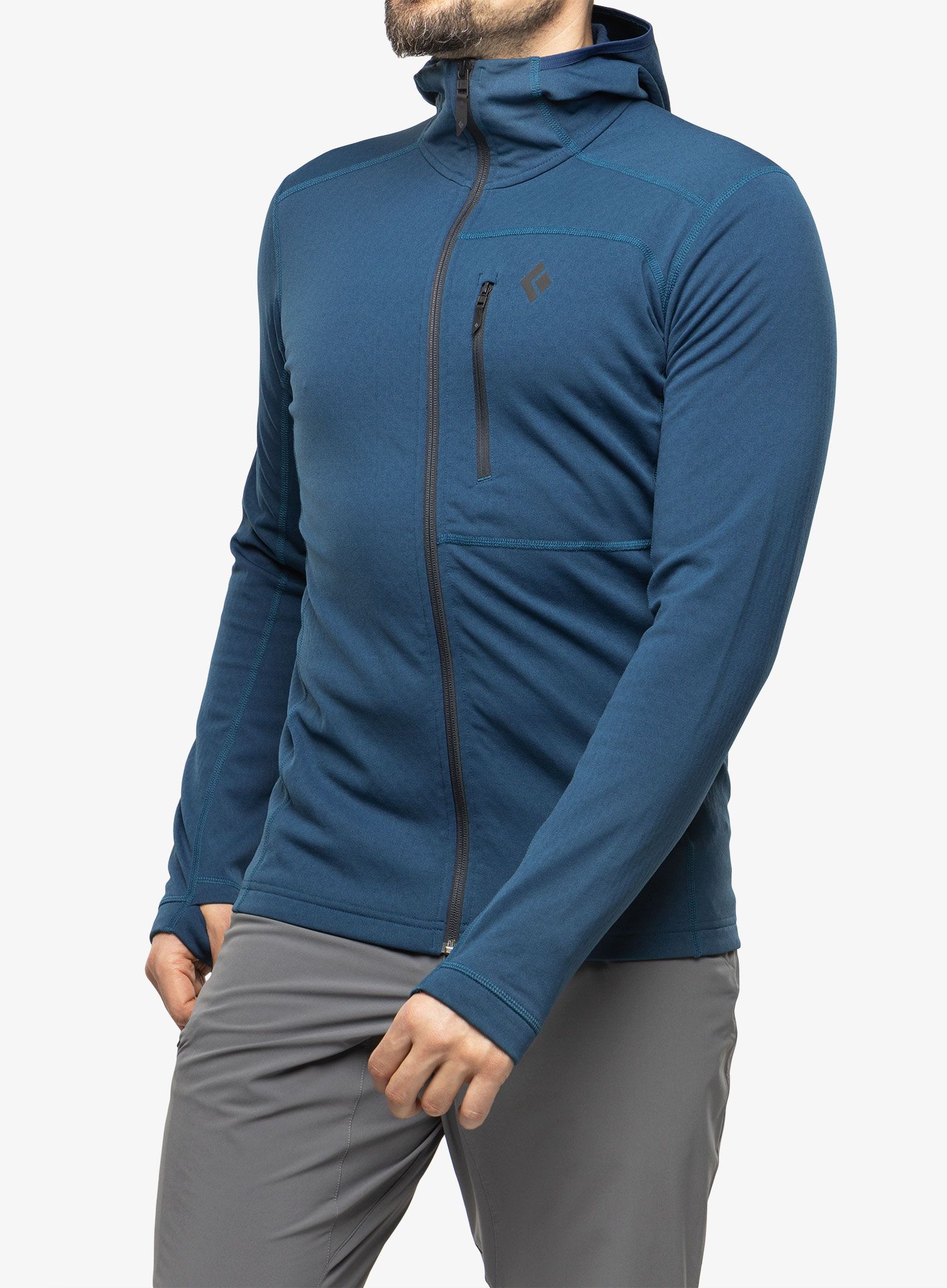 Суичър с качулка Black Diamond Coefficient Fleece Hoody - azurite