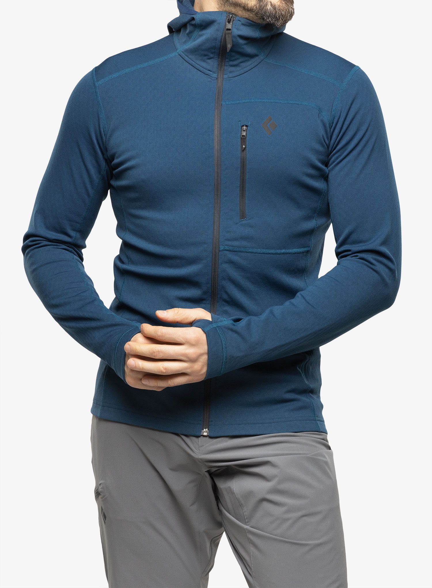 Суичър с качулка Black Diamond Coefficient Fleece Hoody - azurite