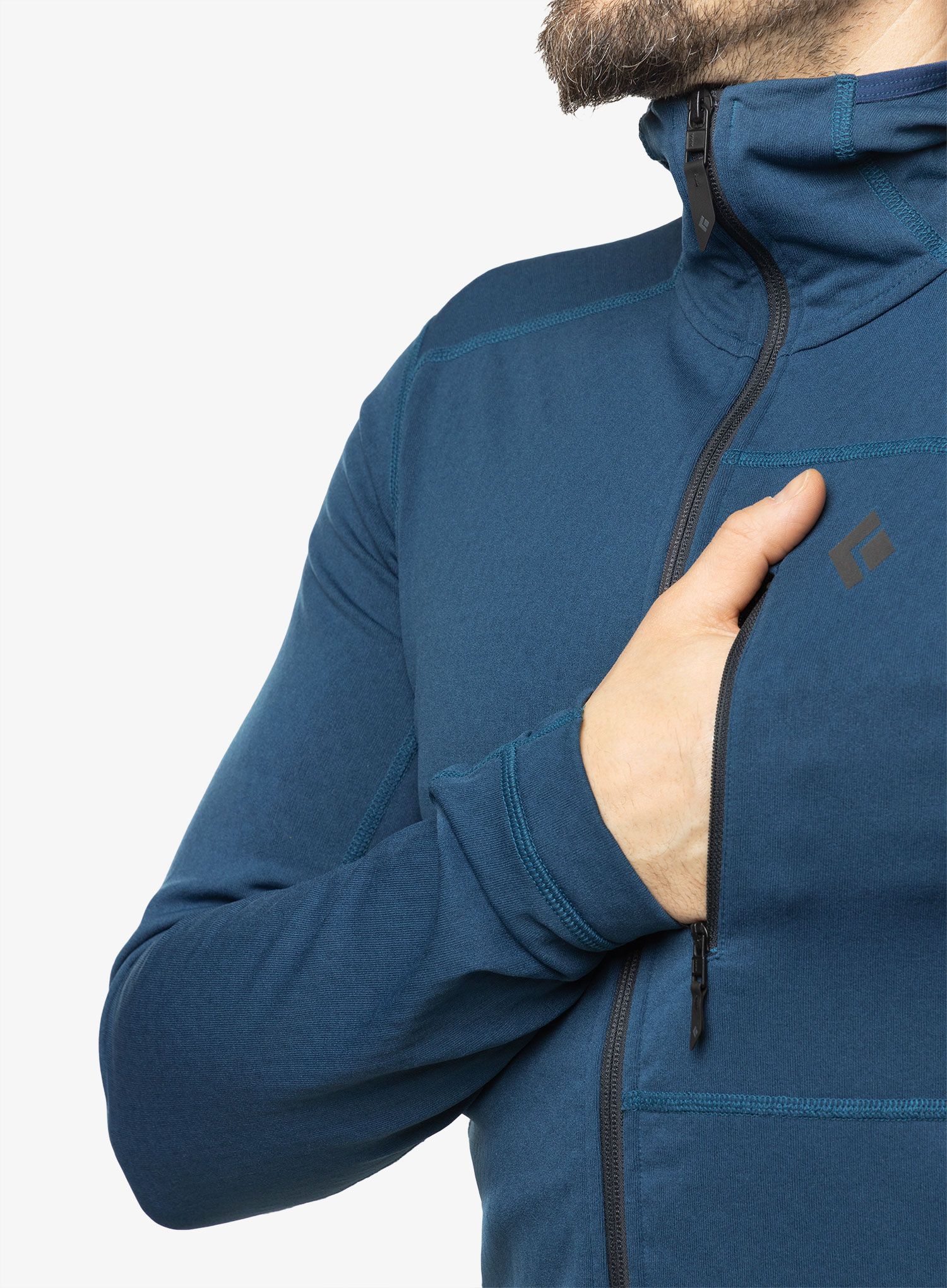 Суичър с качулка Black Diamond Coefficient Fleece Hoody - azurite