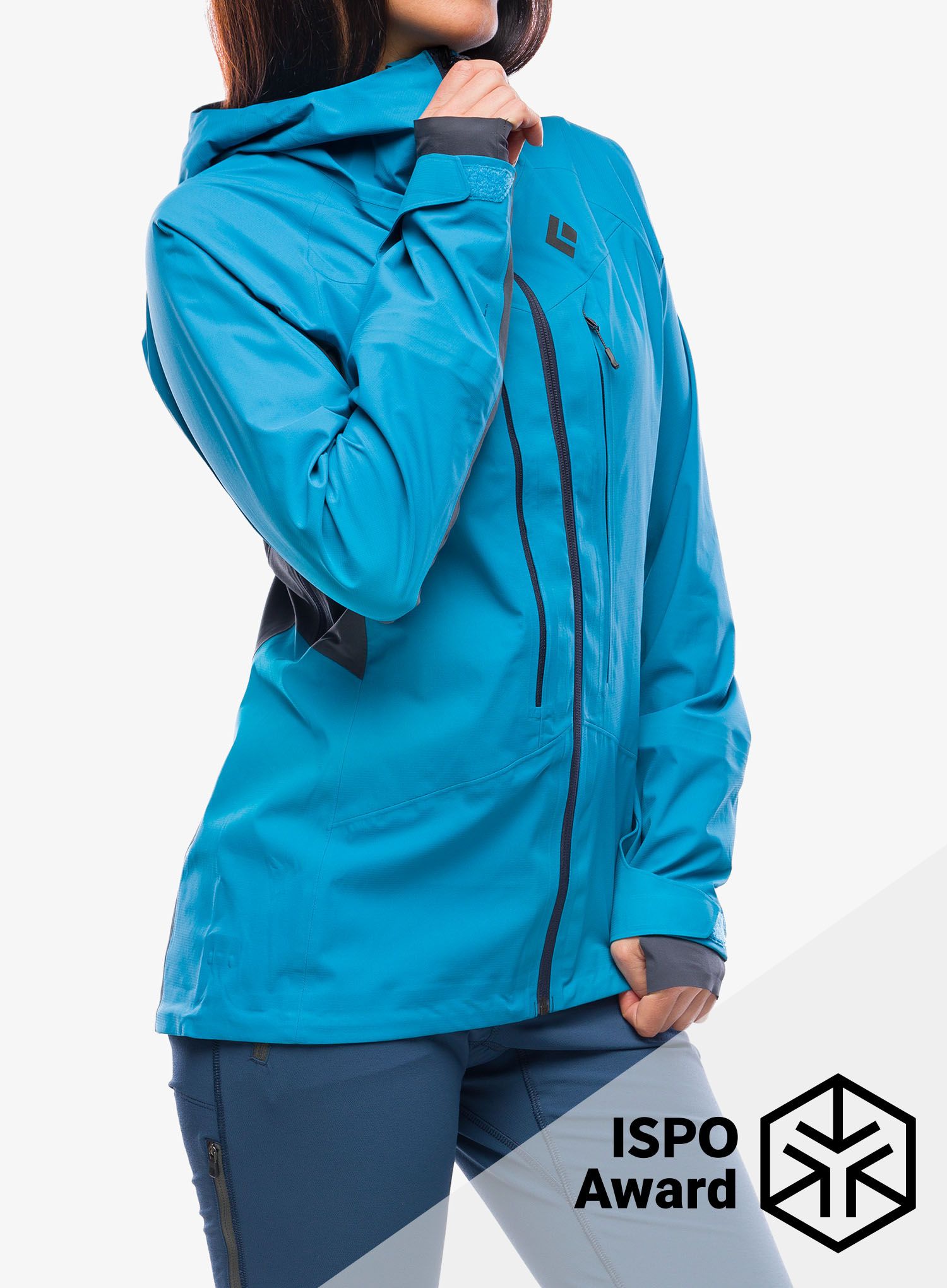 Дамско яке Black Diamond Dawn Patrol Hybrid Shell - azul