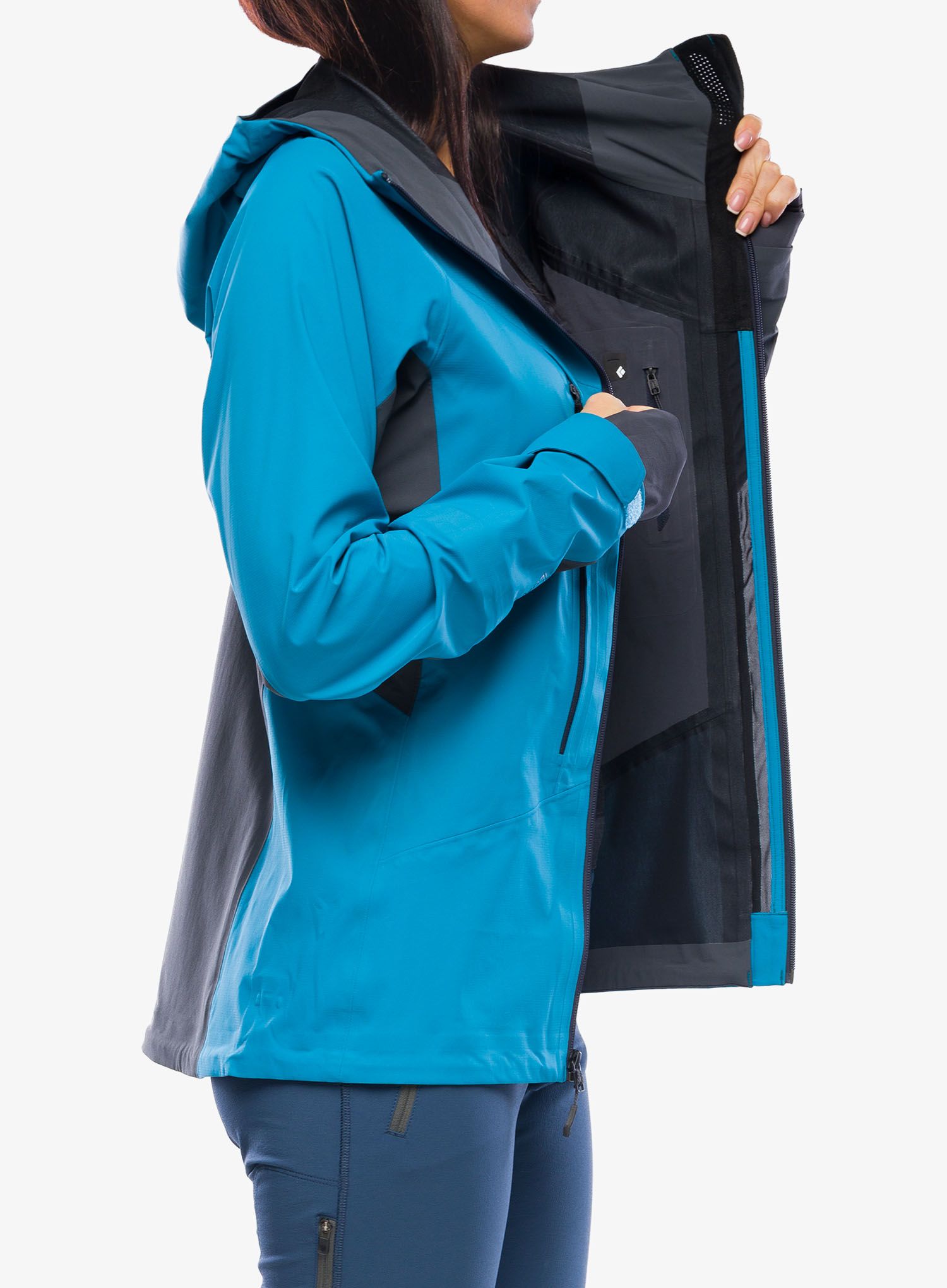 Дамско яке Black Diamond Dawn Patrol Hybrid Shell - azul
