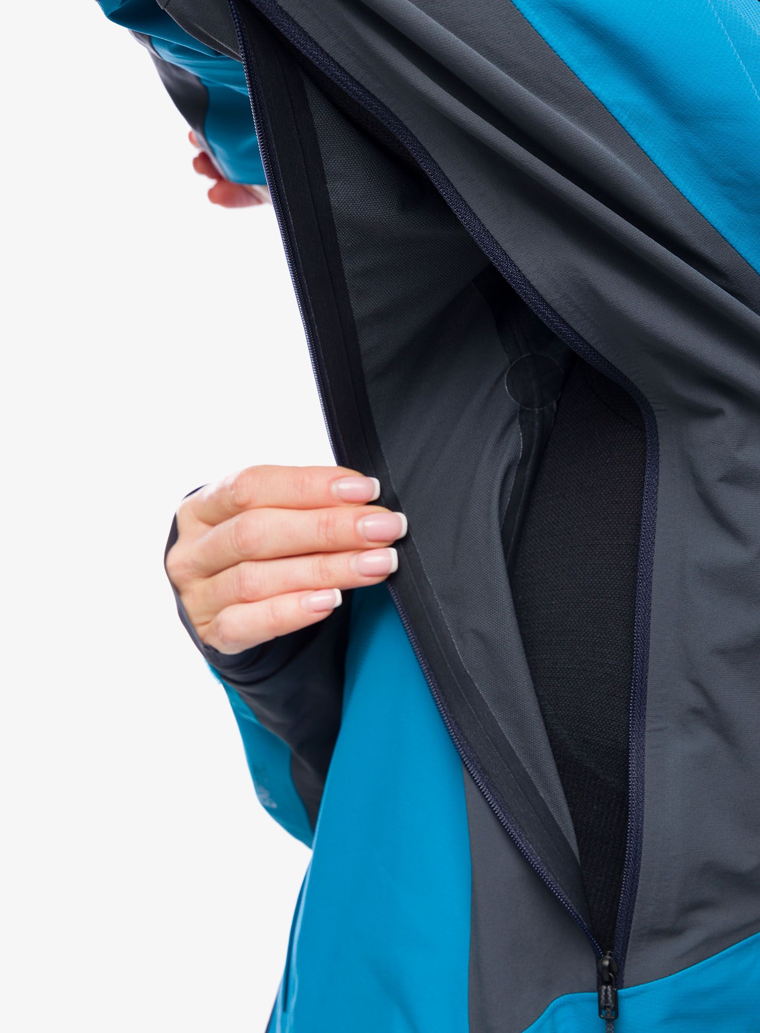 Дамско яке Black Diamond Dawn Patrol Hybrid Shell - azul