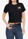 Дамска тениска с щампа Black Diamond Faded Crop SS Tee - black