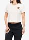Дамска тениска с щампа Black Diamond Faded Crop SS Tee - off white