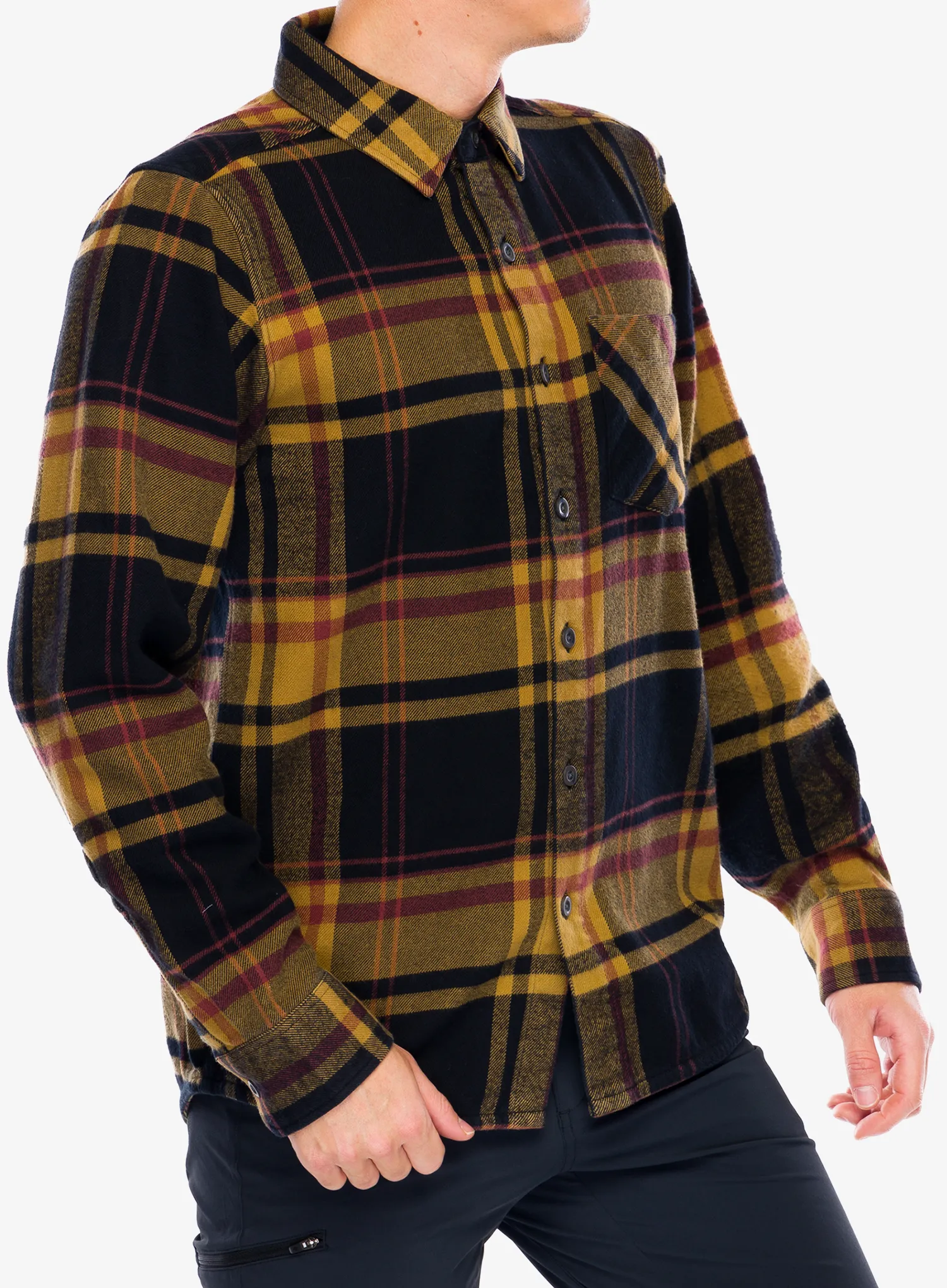 Туристическа риза Black Diamond Project Flannel - black/flax plaid