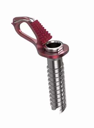 Винт за лед Blue Ice Aero Ice Screw 10 cm - red