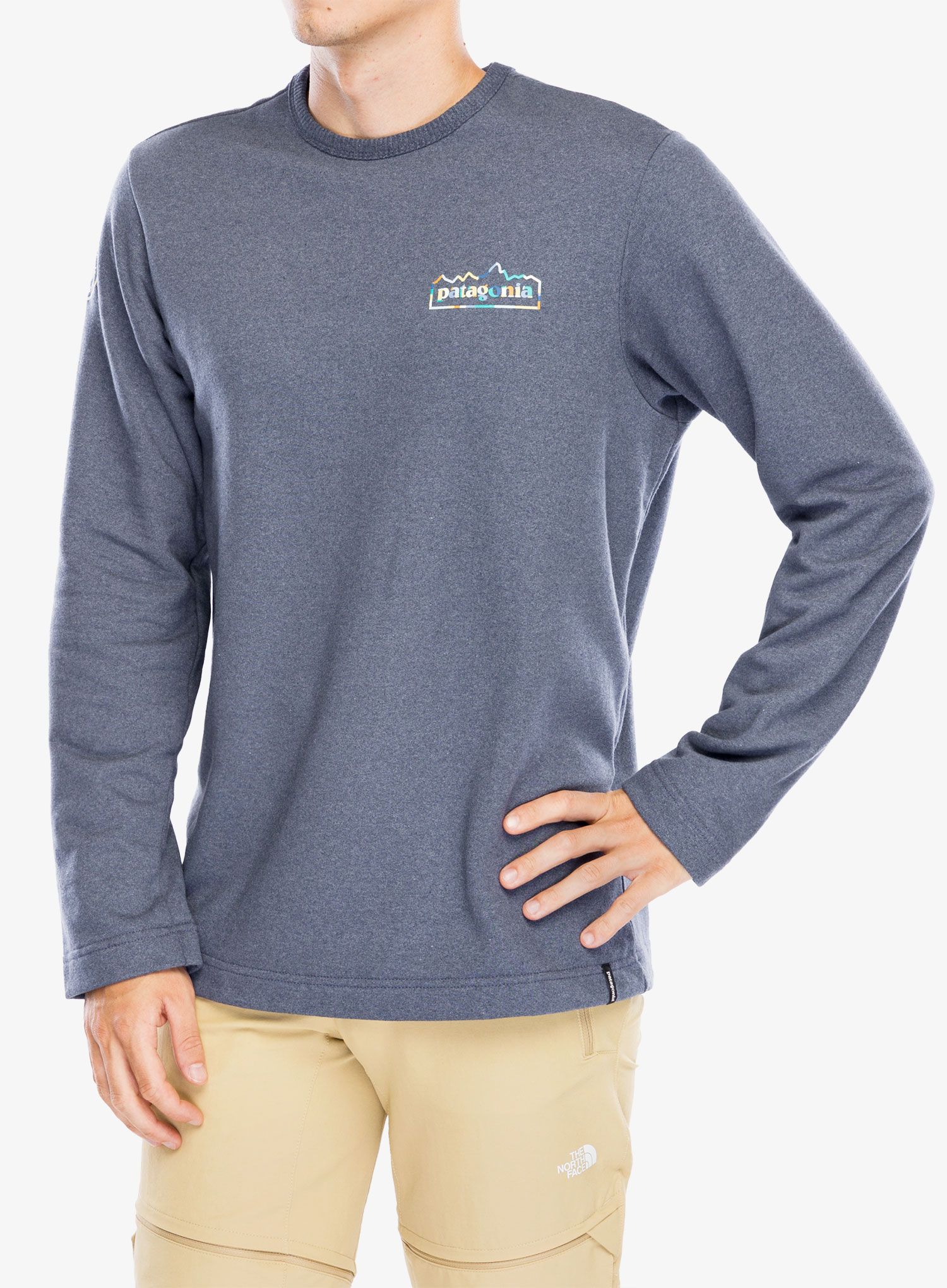 Суичър без качулка Patagonia LW Unity Fitz Wildrise Crew - new navy