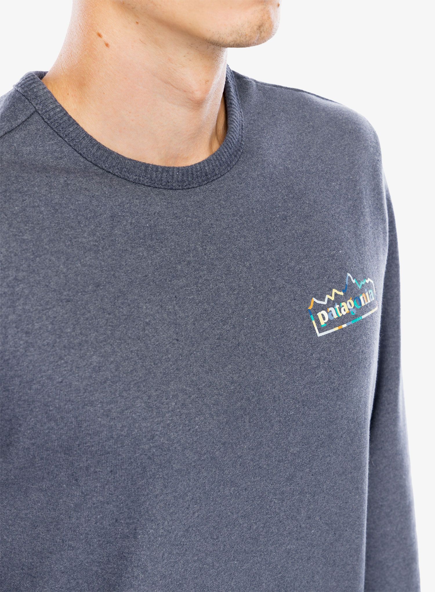 Суичър без качулка Patagonia LW Unity Fitz Wildrise Crew - new navy