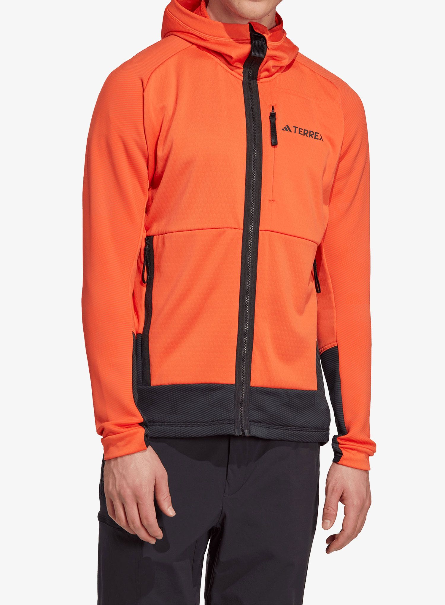 Суичър adidas TERREX Tech Flooce Hooded - semi impact orange