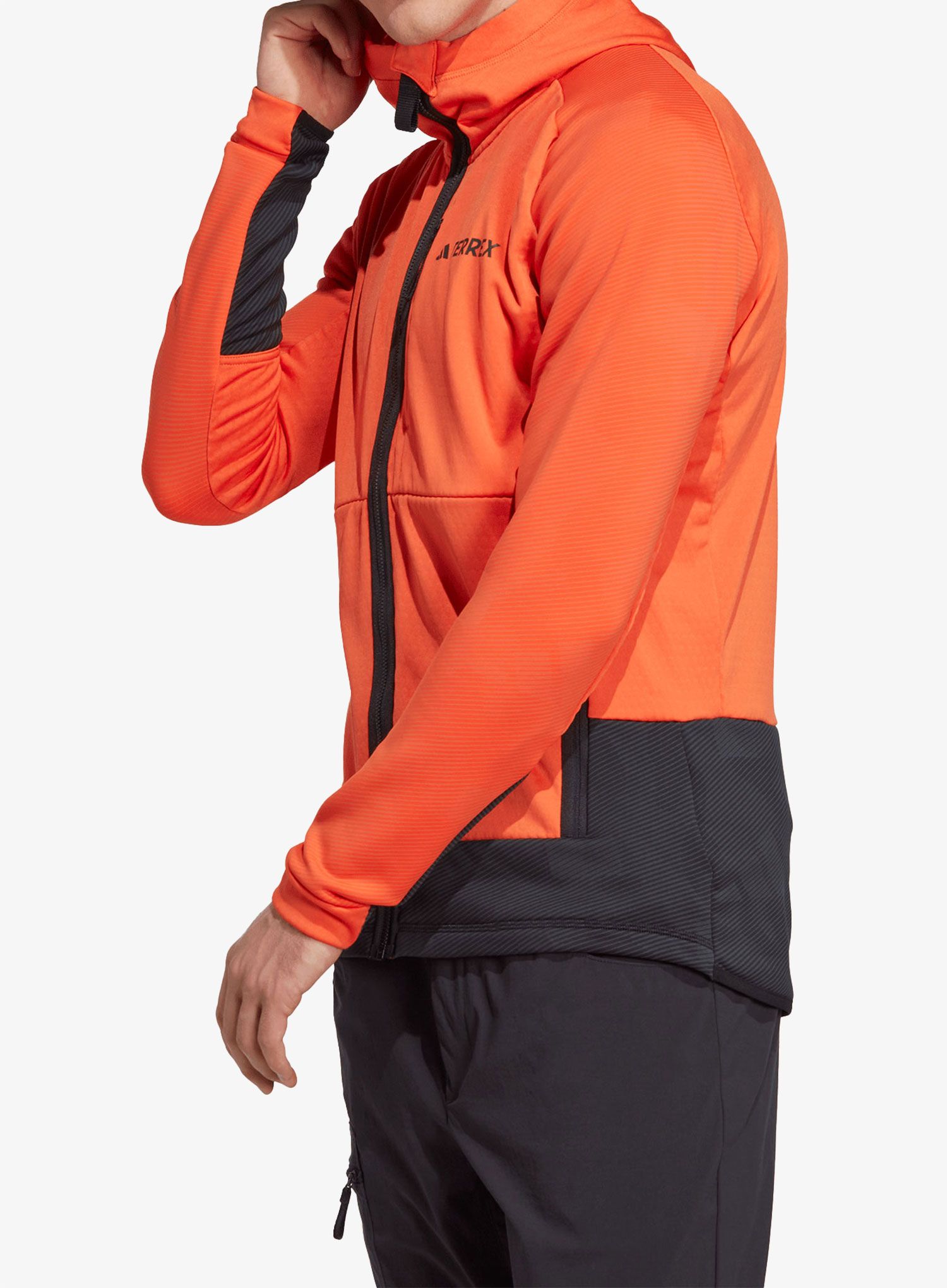 Суичър adidas TERREX Tech Flooce Hooded - semi impact orange