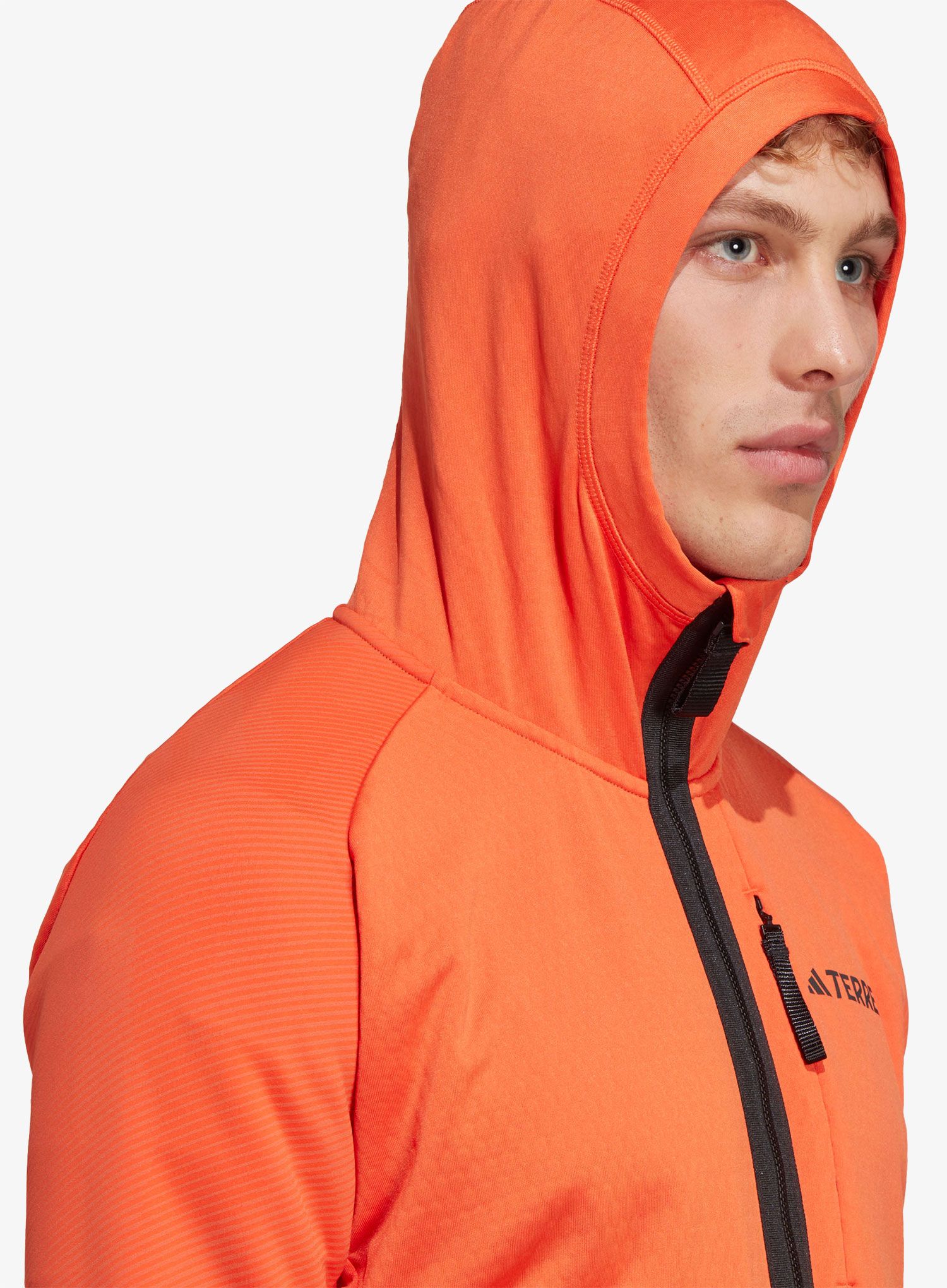 Суичър adidas TERREX Tech Flooce Hooded - semi impact orange