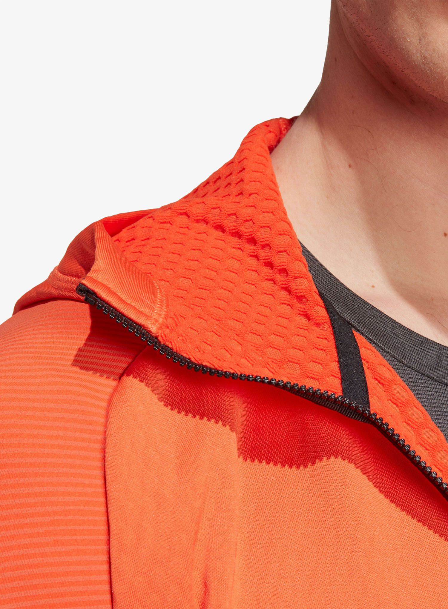 Суичър adidas TERREX Tech Flooce Hooded - semi impact orange