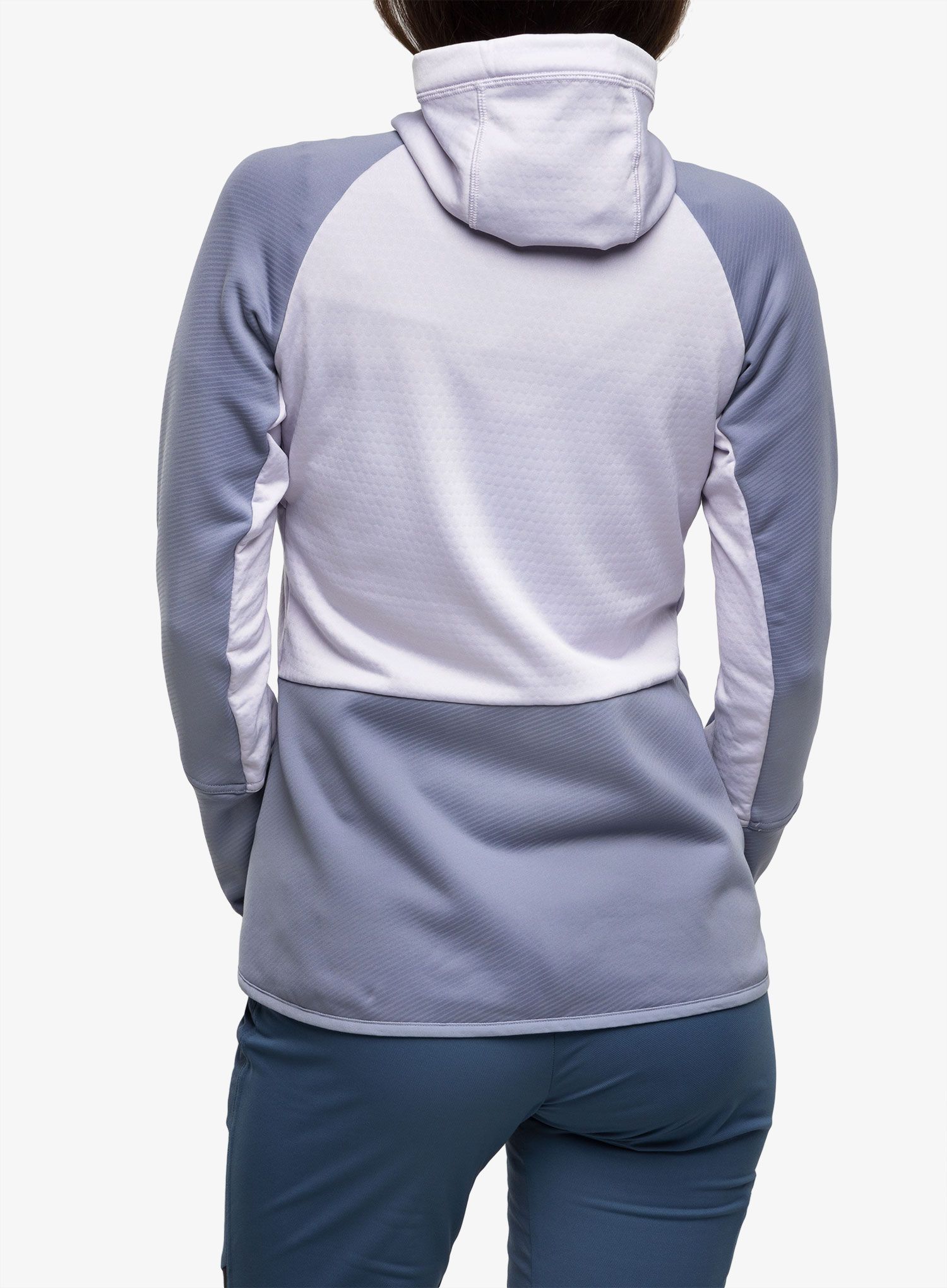 Дамски суичър с качулка adidas TERREX Tech Flooce Hooded - silver dawn/silver violet