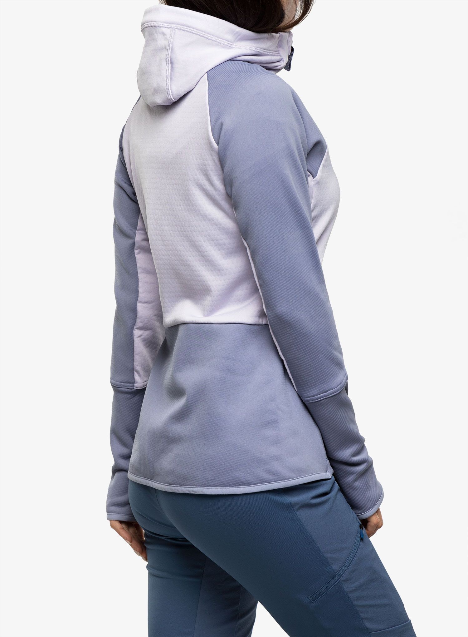 Дамски суичър с качулка adidas TERREX Tech Flooce Hooded - silver dawn/silver violet