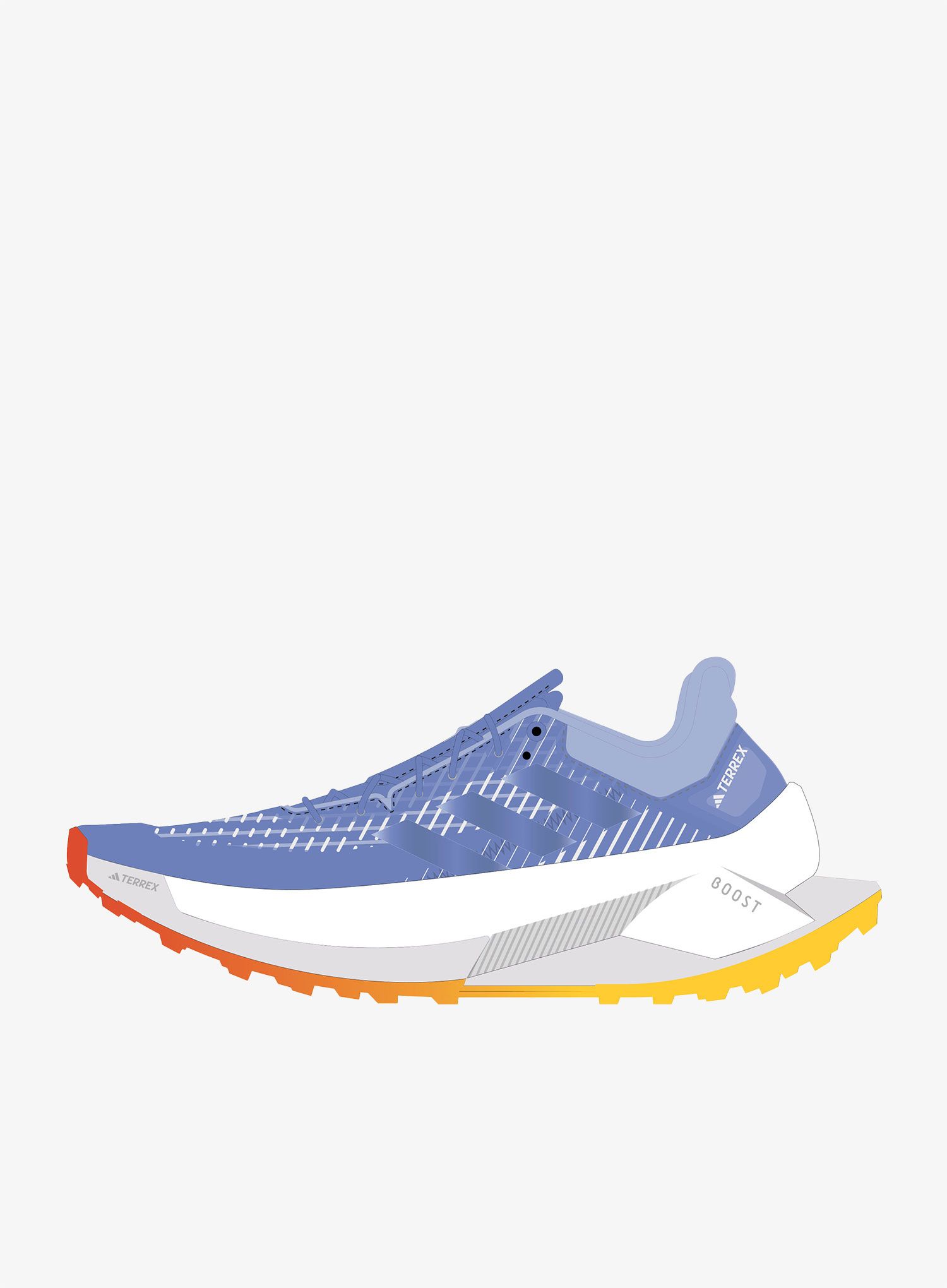 Обувки за планинско бягане adidas TERREX Soulstride Ultra - blue/blue/orange