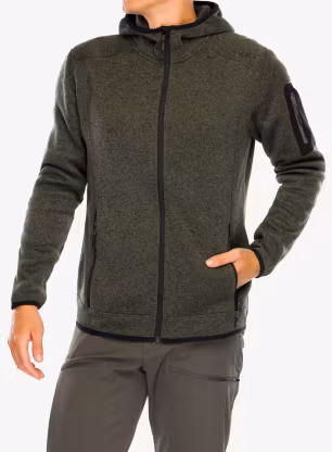 Поларено яке CMP Borgis Fix Hood Jacket - olive/nero