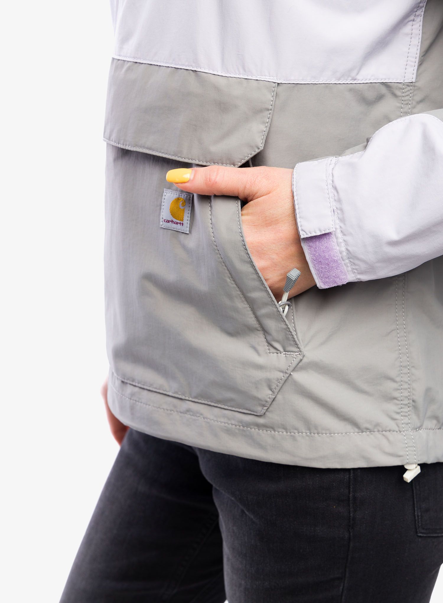 Дамско яке cофтшел Carhartt Loose Lightweight Anorak - lilac haze/asphalt
