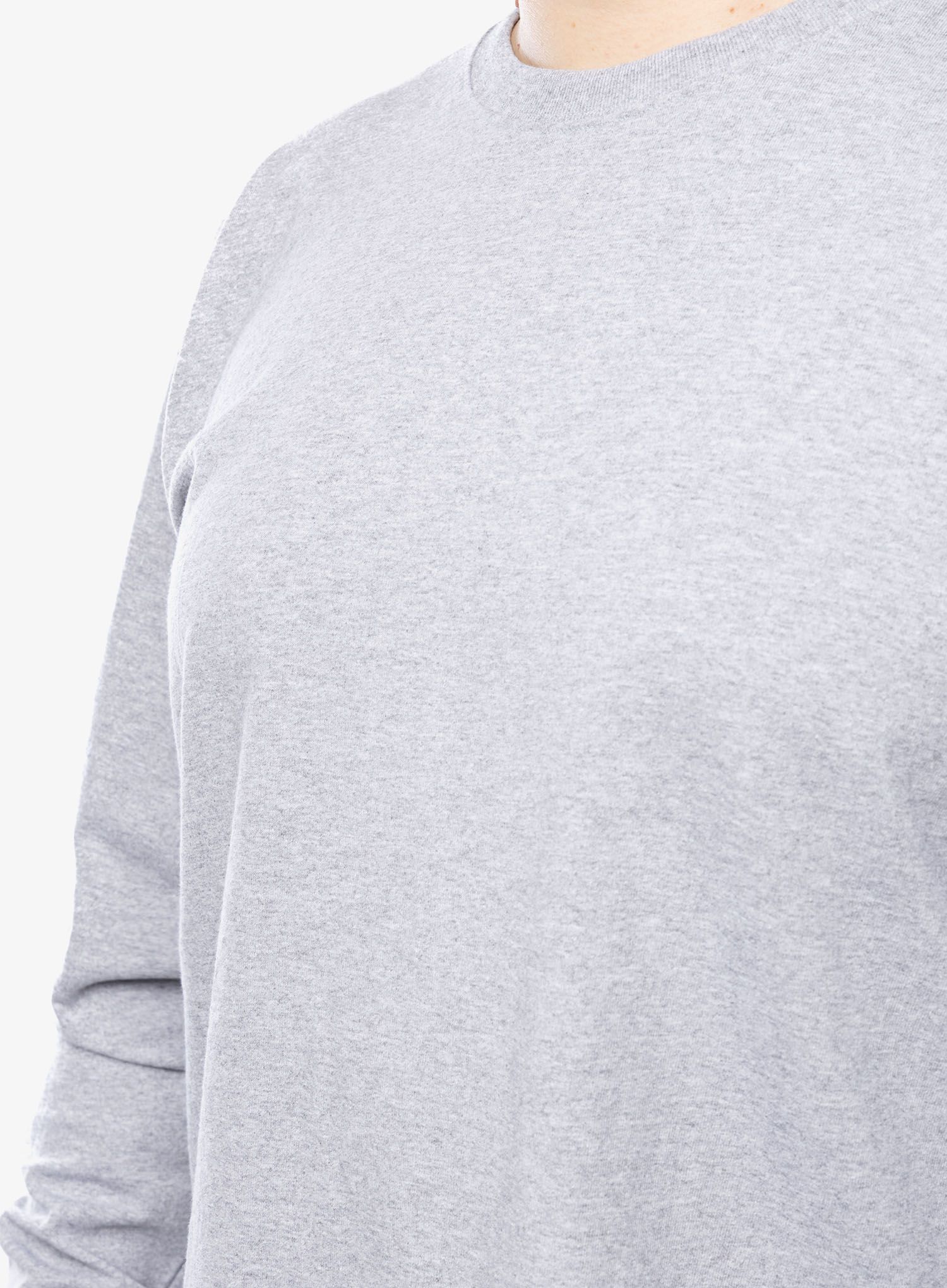 Тениска с дълъг ръкав Carhartt Sleeve Logo T-Shirt L/S - heather grey