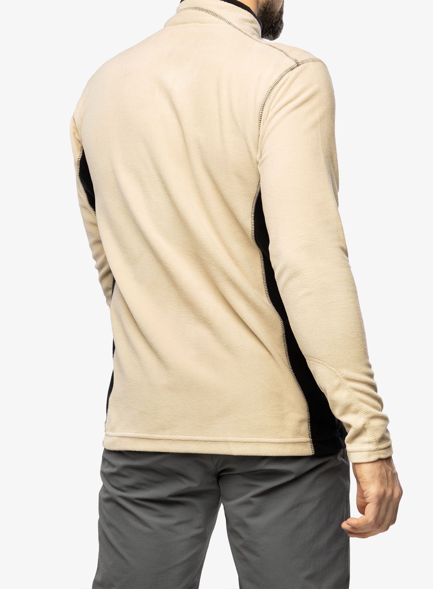 Поларен суичър Columbia Klamath Range II 1/2 Zip - ancient fossil/black