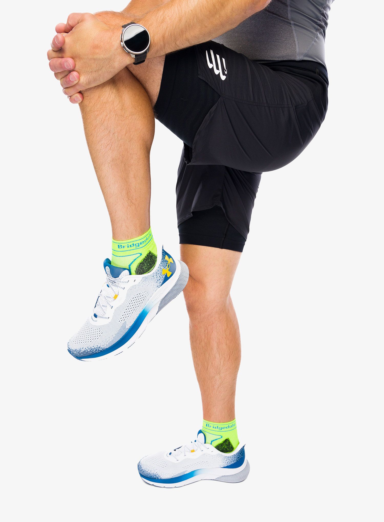 Къси панталони за бягане Compressport Trail Racing 2-in-1 Short - black