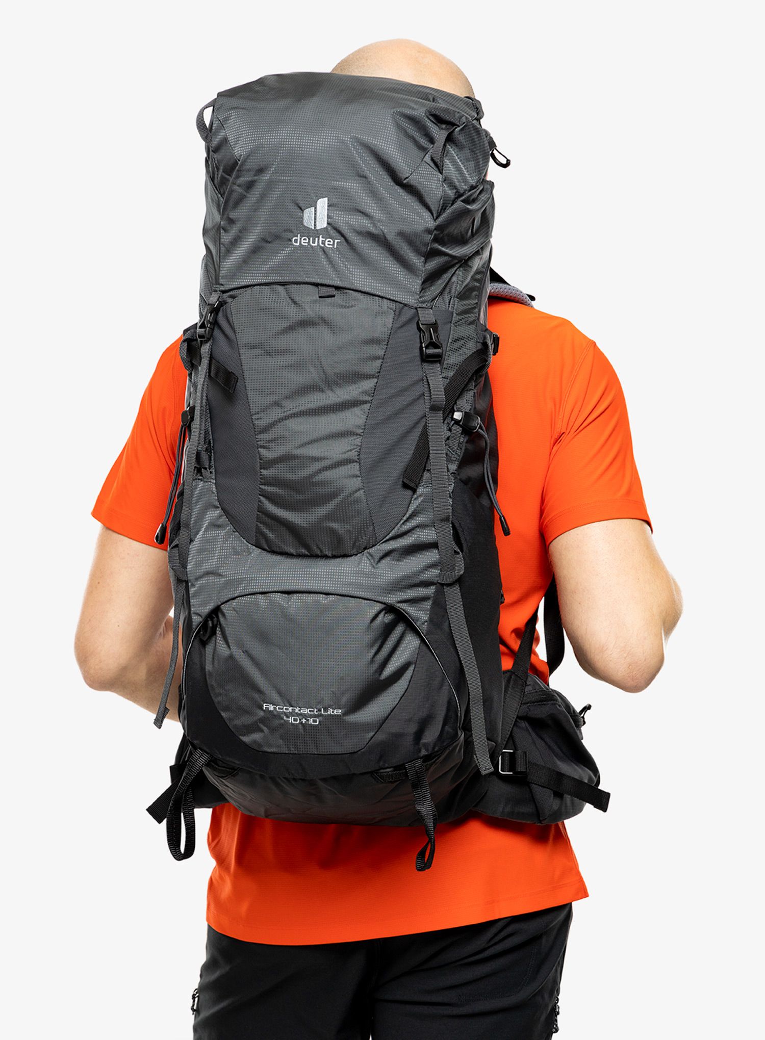 Трекинг раница Deuter Aircontact Lite 40 + 10 - black/graphite