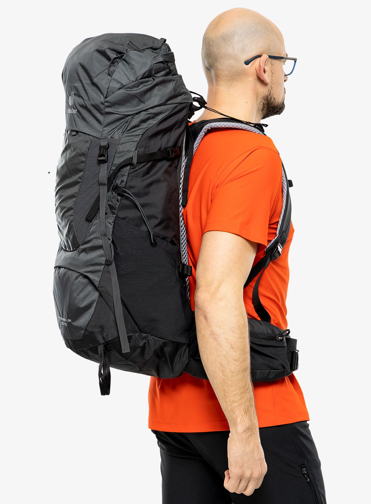 Трекинг раница Deuter Aircontact Lite 40 + 10 - black/graphite