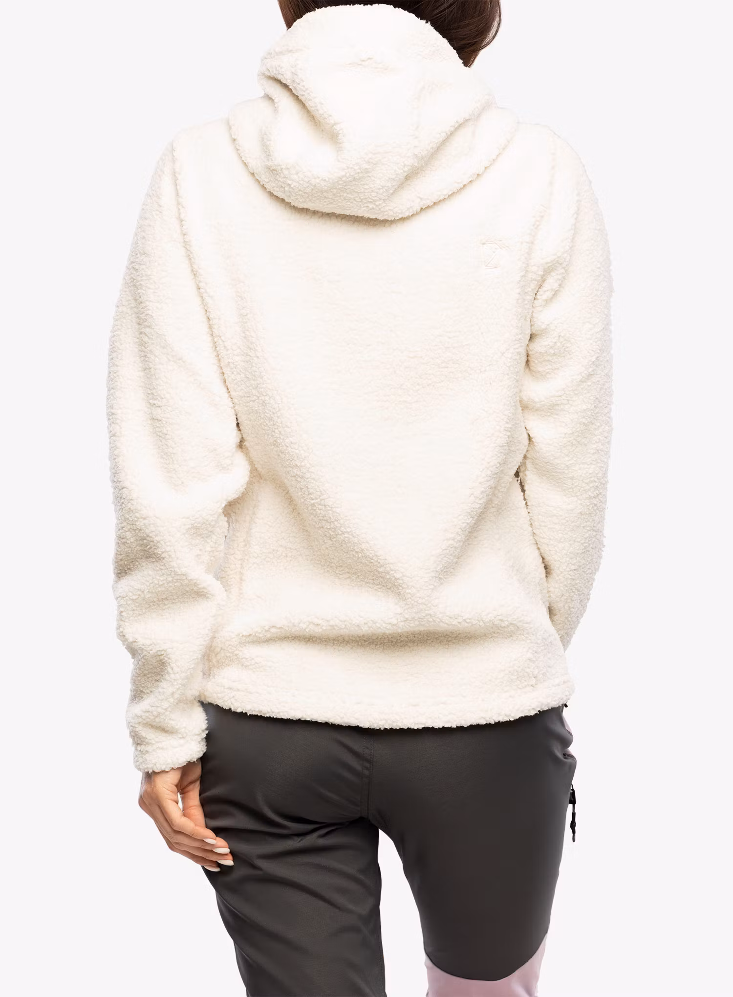 Дамски полар с качулка Didriksons Anniken Full Zip 2 - shell white