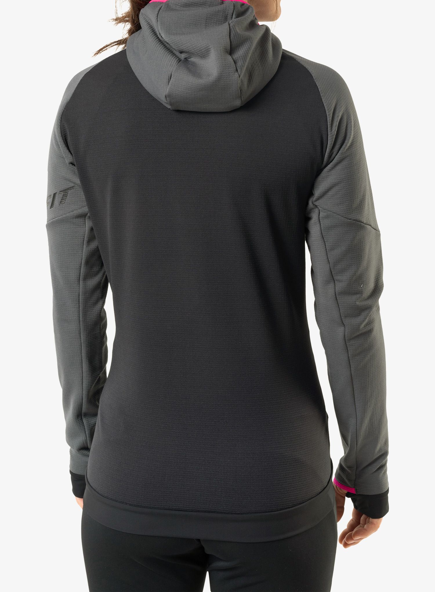 Дамски поларен суичър Dynafit Radical Polartec Hooded Jacket - magnet/black out