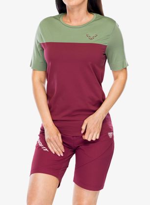 Дамска бързосъхнеща тениска Dynafit Traverse S-Tech S/S Tee - burgundy
