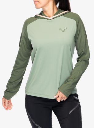 Дамски суичър с качулка Dynafit Traverse Sun Hoody - thyme