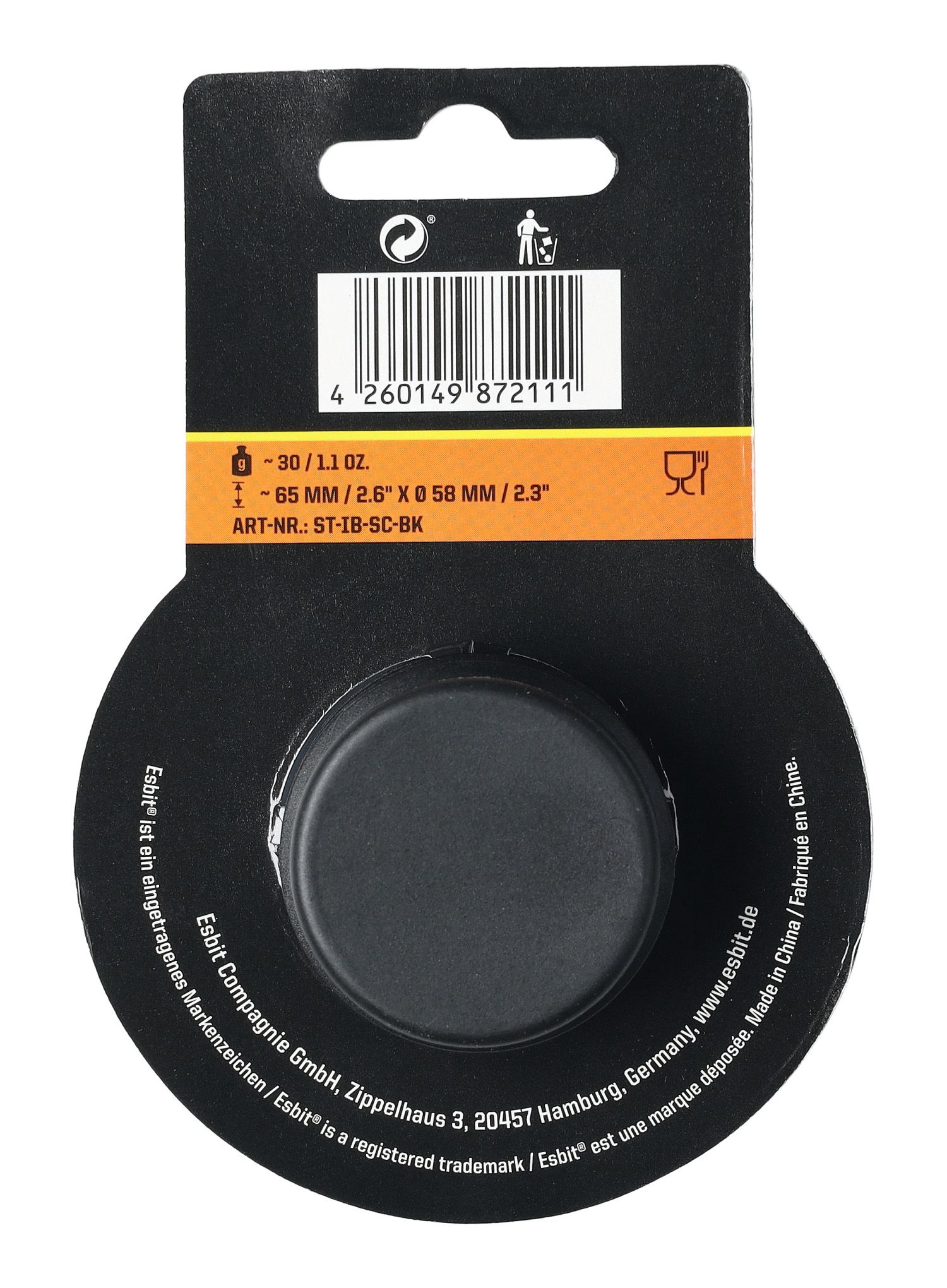 Капачка Esbit Sculptor Stopper - black