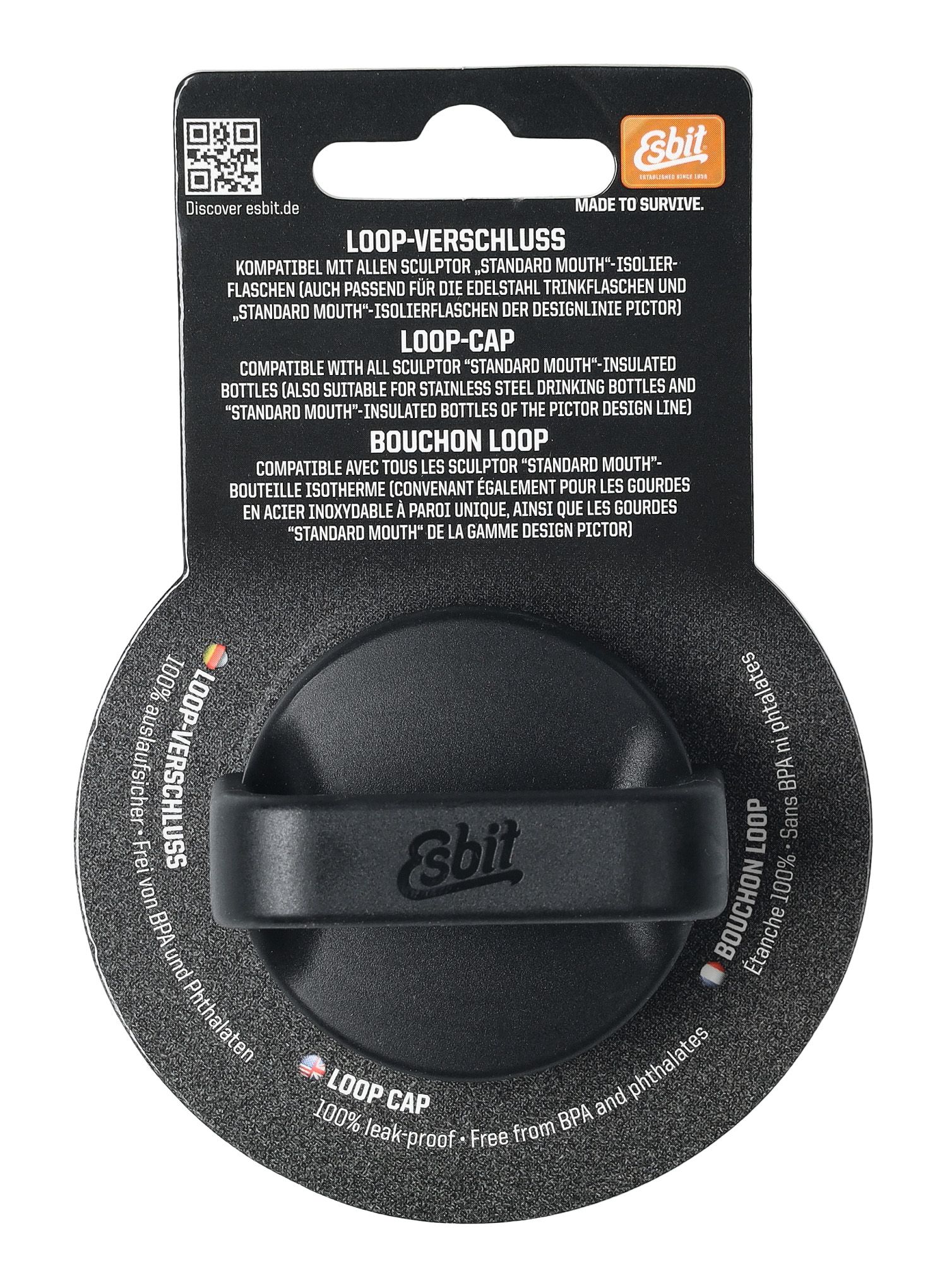 Капачка Esbit Sculptor Stopper - black