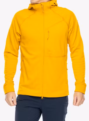 Полар Fjallraven Abisko Grid Fleece Hoodie - mustard yellow