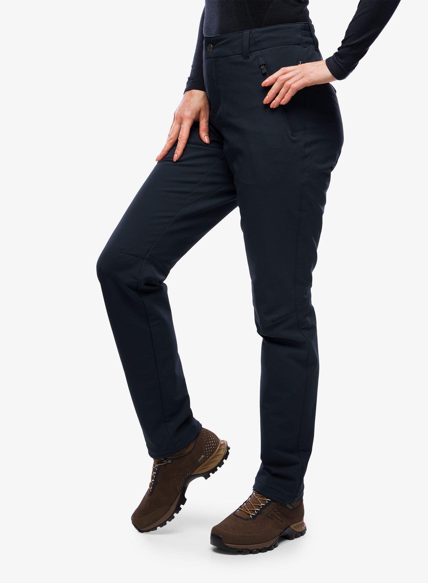 Дамски панталони Fjallraven Abisko Winter Stretch Trousers - dark navy