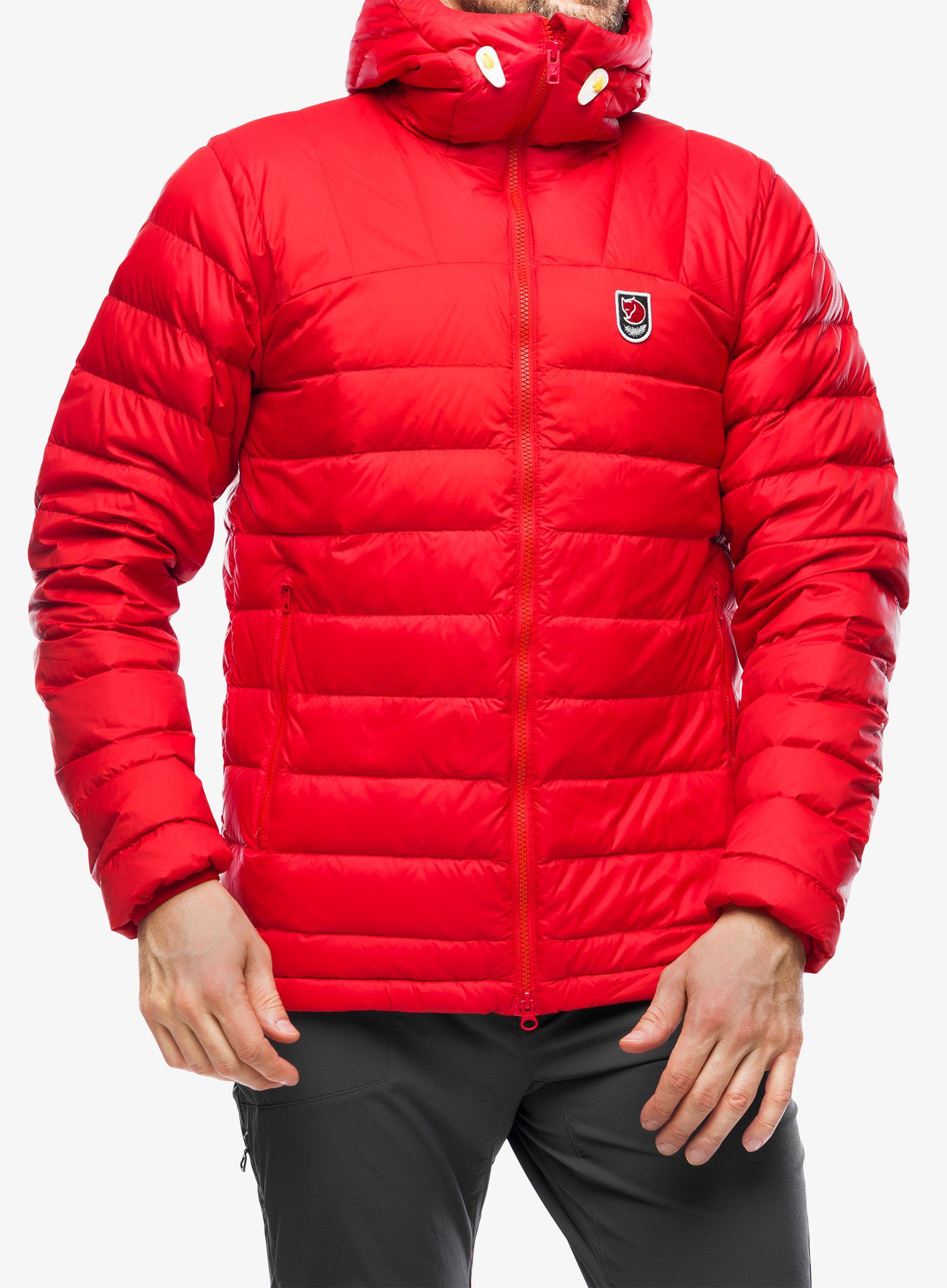 Пухено яке Fjallraven Expedition Pack Down Hoodie - true red