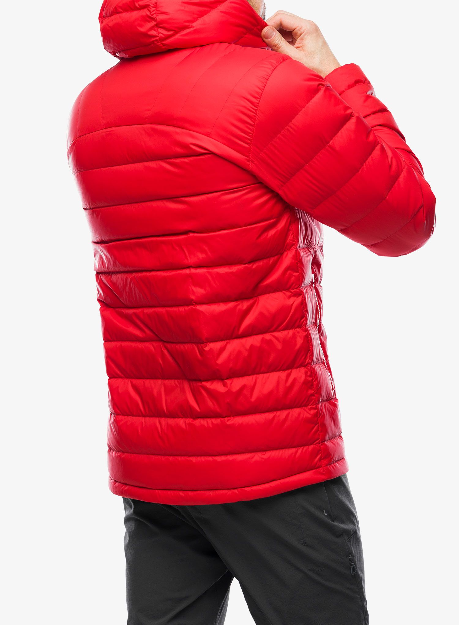 Пухено яке Fjallraven Expedition Pack Down Hoodie - true red