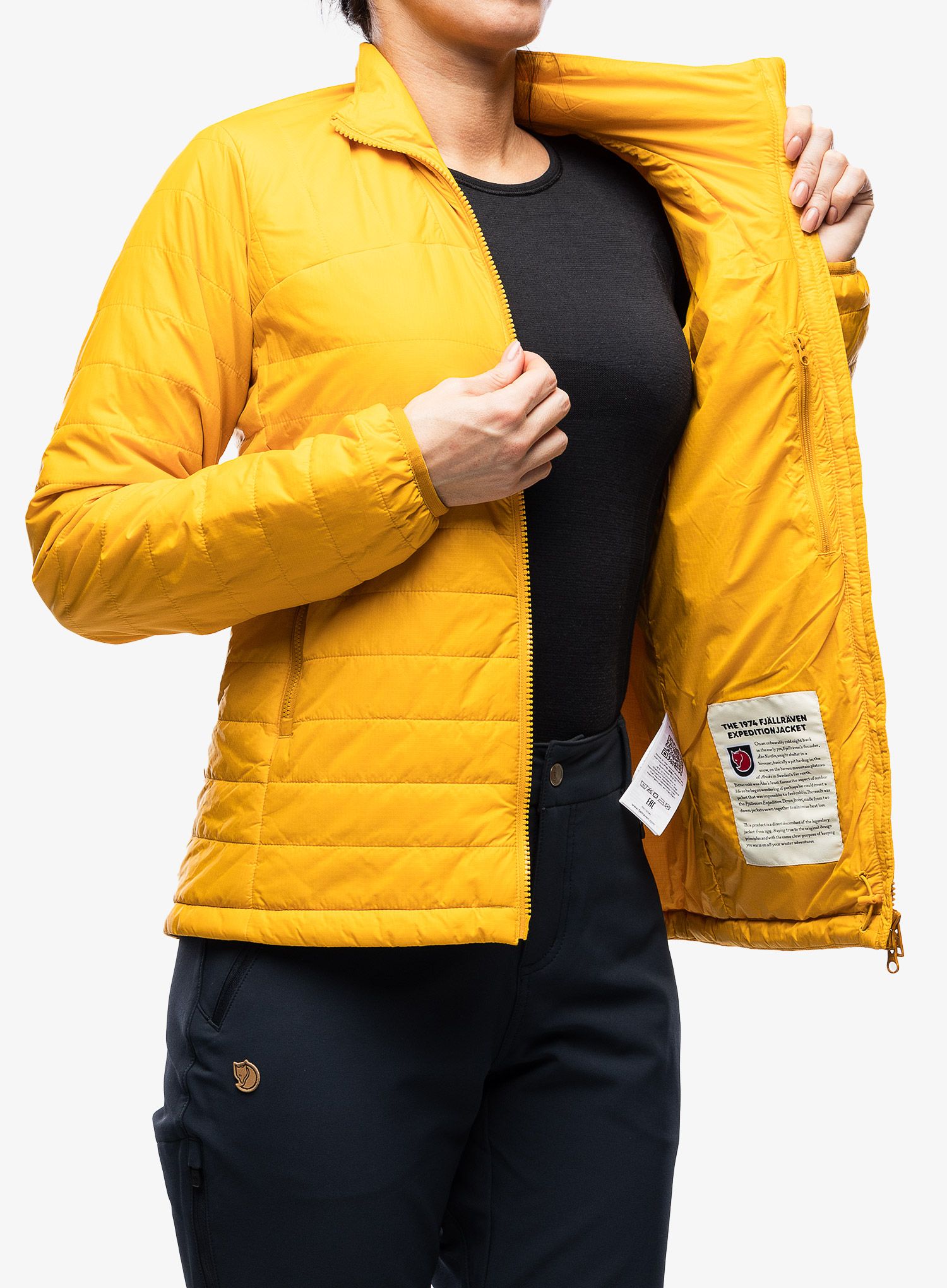 Дамско яке Fjallraven Expedition X-Latt Jacket - mustard yellow