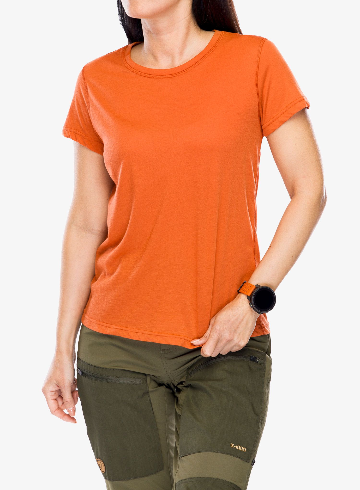 Дамска тениска Fjallraven High Coast Lite T-shirt - rowan red