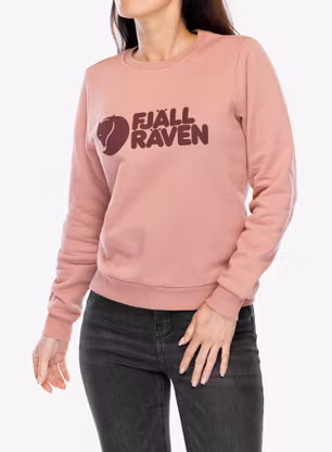 Дамски суичър Fjallraven Logo Sweater - dusty rose/port