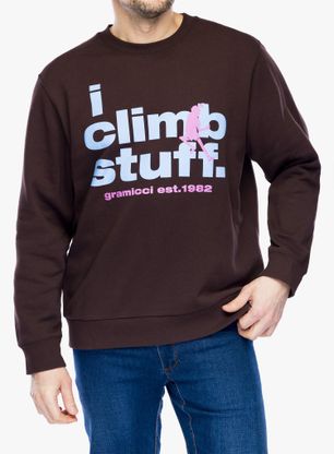 Суичър без качулка Gramicci I Climb Stuff Sweatshirt