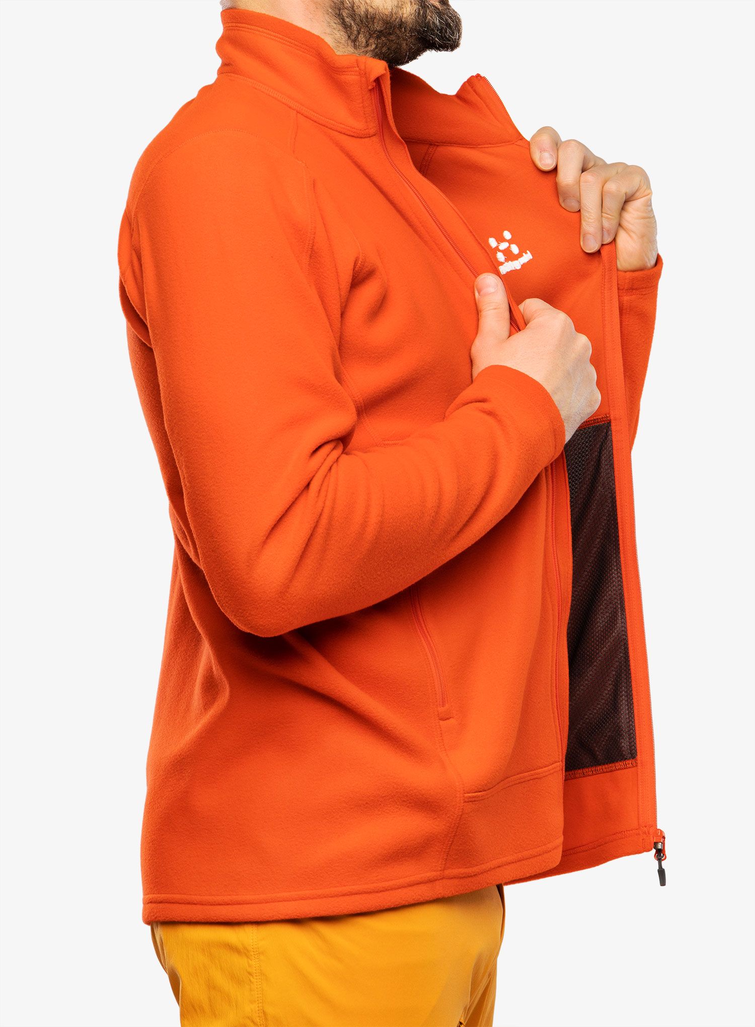 Суичър без качулка Haglofs Buteo Mid Jacket - habanero