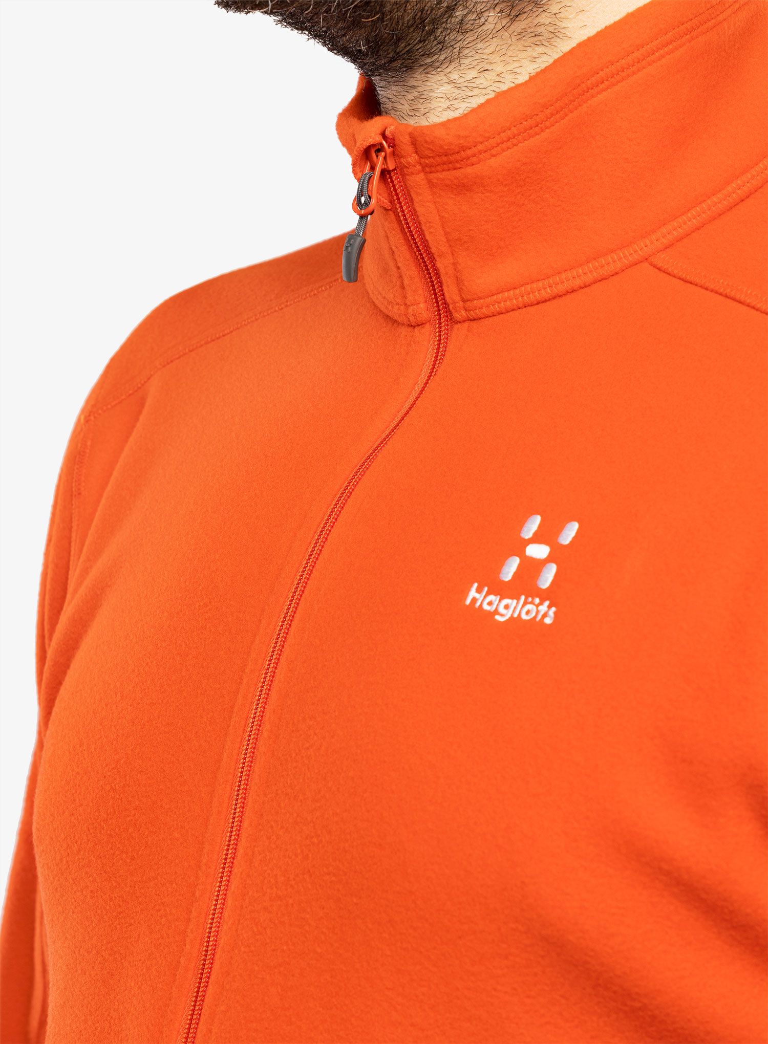 Суичър без качулка Haglofs Buteo Mid Jacket - habanero