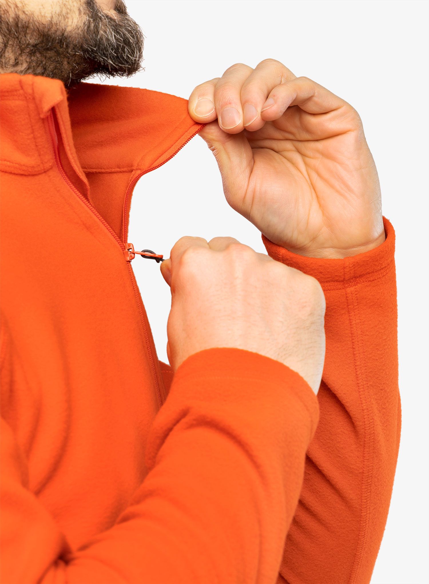 Суичър без качулка Haglofs Buteo Mid Jacket - habanero