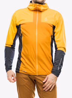 Яке с подплата Haglofs L.I.M Alpha Hood - desert yellow/sunny yellow