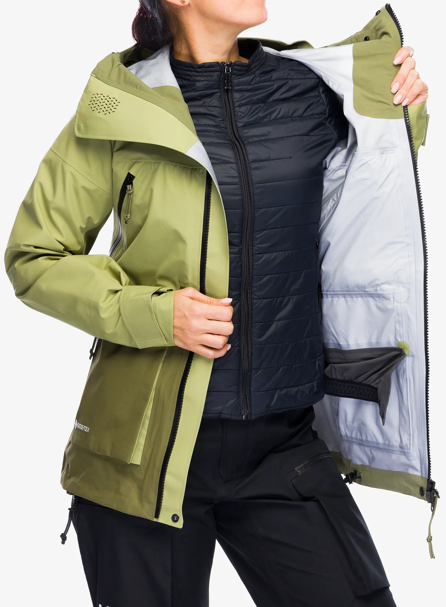Дамско яке с мембрана Haglofs Vassi GTX Jacket - thyme green/olive green