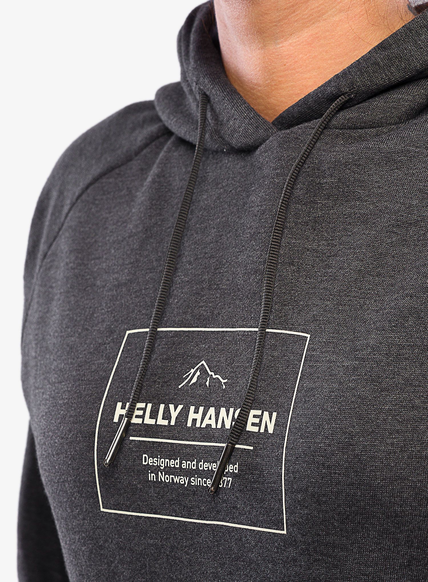Дамски суичър Helly Hansen F2F Organic Cotton Hoodie - ebony melange