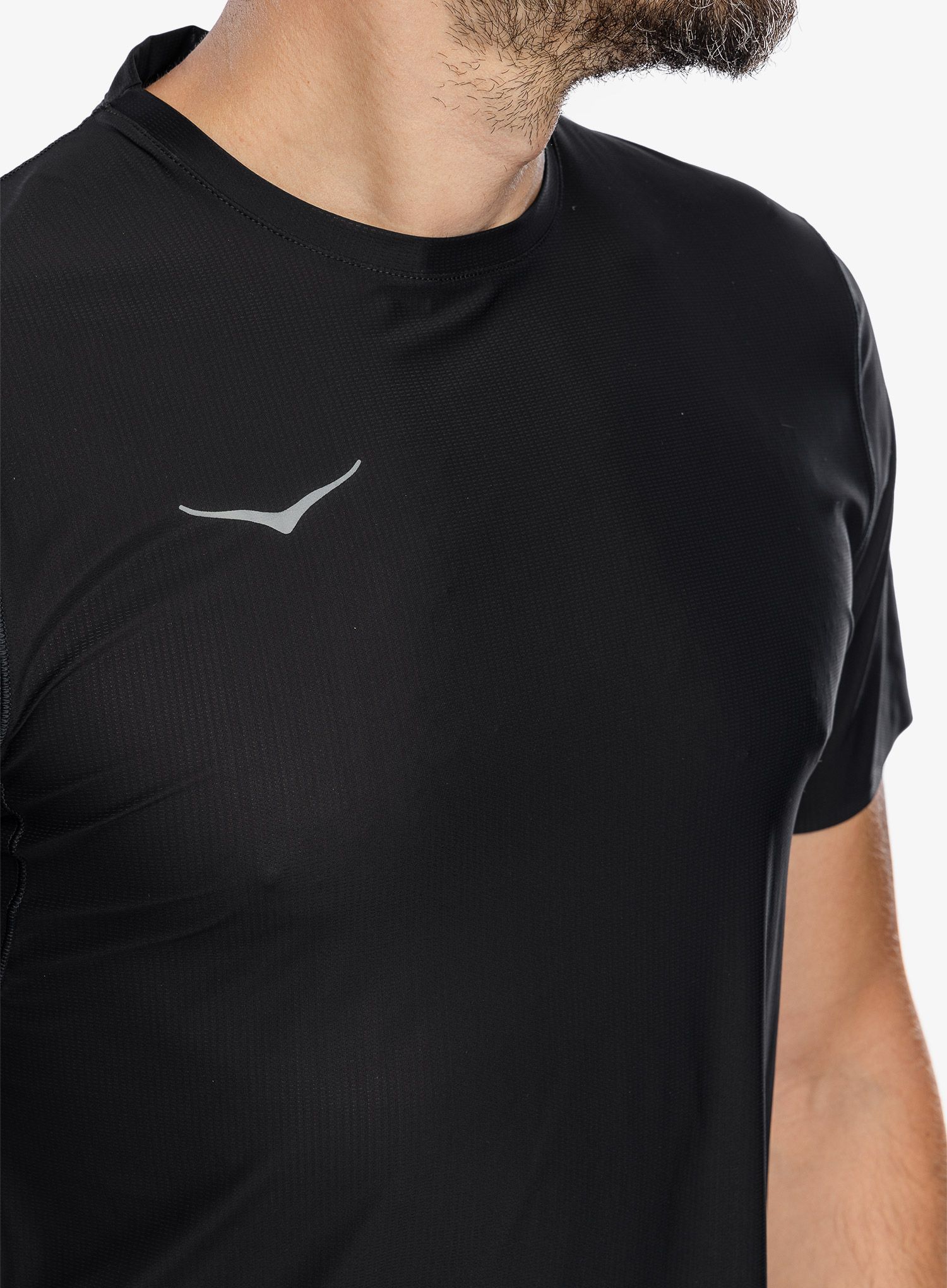 Тениска за бягане Hoka Performance Run Short Sleeve - black