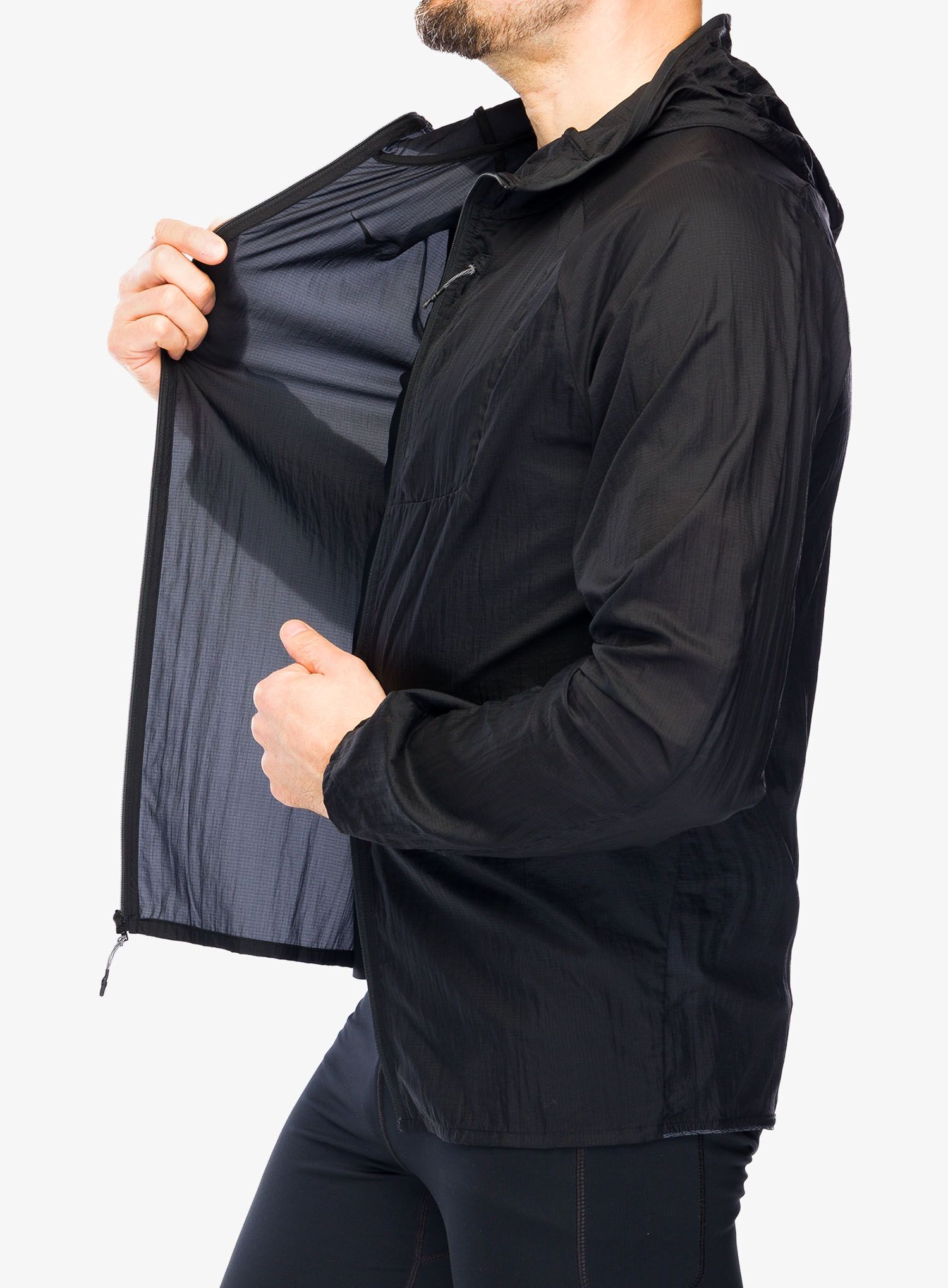 Яке ветровка Hoka Skyflow Jacket - black