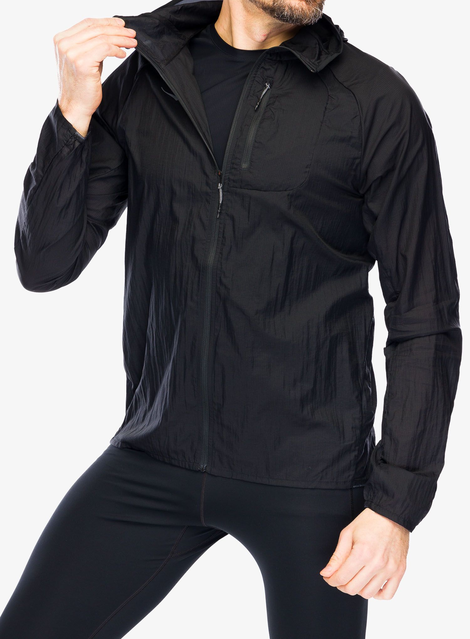 Яке ветровка Hoka Skyflow Jacket - black